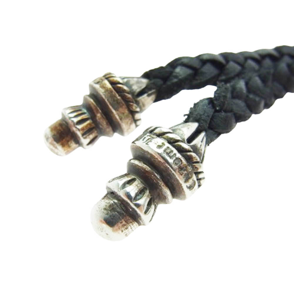 CHROME HEARTS クロムハーツ（原本無） CH CROSS SML BC スモール CHクロス レザーブレード ボロチップ ネックレス シルバー系【中古】