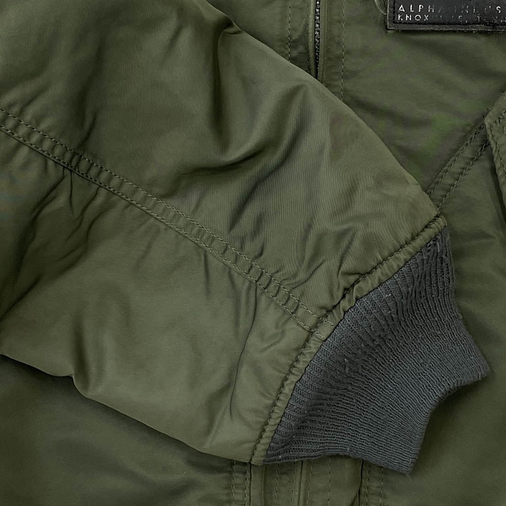 ALPHA アルファ 8405-00-1001-1516 USA製 CWU-45/P Flight Jacket フライト ジャケット カーキ系 S【中古】