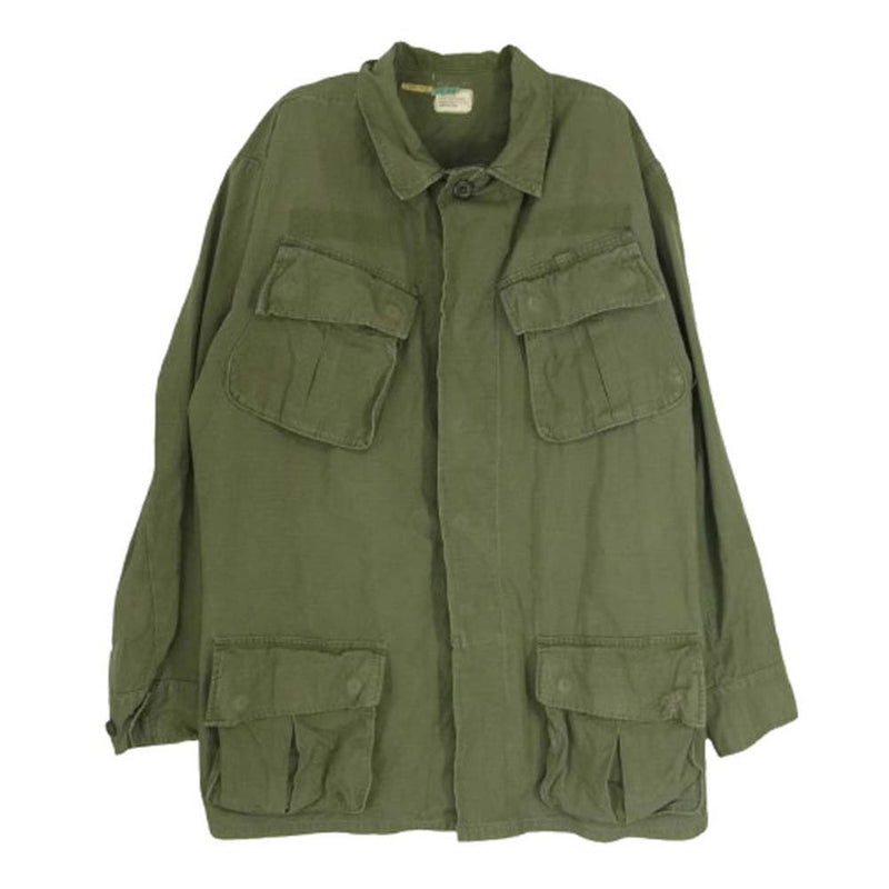 ユーエスアーミー DSA-100-70-C-0208 ヴィンテージ 70s ジャングル ファティーグ ジャケット カーキ系 S【中古】