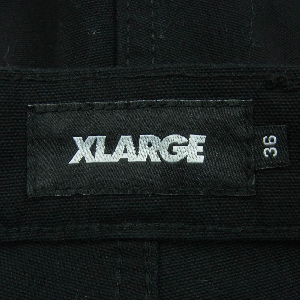 エクストララージ 25SS 101251031018 LEOPARD POCKET PAINTER PANTS レオパード ポケット ペインター パンツ ブラック系 36【美品】【中古】