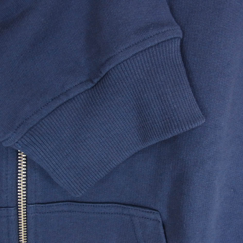 KENZO ケンゾー F855BL7214XA TYGER HOODIE ZIP バックタイガー刺繍 フルジップ パーカー ネイビー系 XL【美品】【中古】