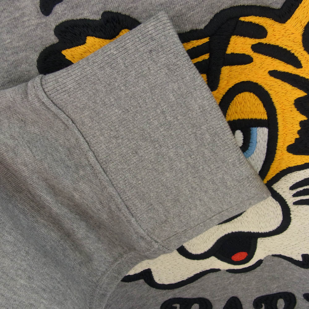 KENZO ケンゾー 25SS FF58SW2394MF VERDY MARKET エンブロイダリー タイガー刺繍 スウェット トレーナー グレー グレー系 XL【美品】【中古】