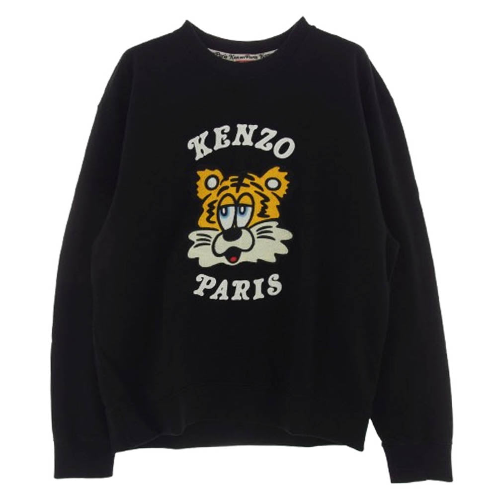 KENZO ケンゾー 25SS FF58SW2394MF VERDY MARKET エンブロイダリー タイガー刺繍 スウェット トレーナー ブラック ブラック系 XL【美品】【中古】