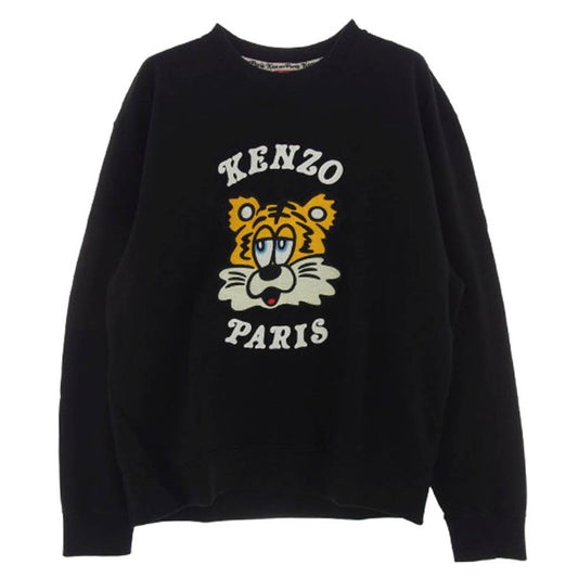 KENZO ケンゾー 25SS FF58SW2394MF VERDY MARKET エンブロイダリー タイガー刺繍 スウェット トレーナー ブラック ブラック系 XL【美品】【中古】