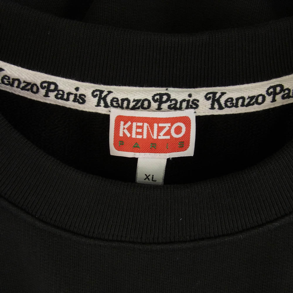KENZO ケンゾー 25SS FF58SW2394MF VERDY MARKET エンブロイダリー タイガー刺繍 スウェット トレーナー ブラック ブラック系 XL【美品】【中古】