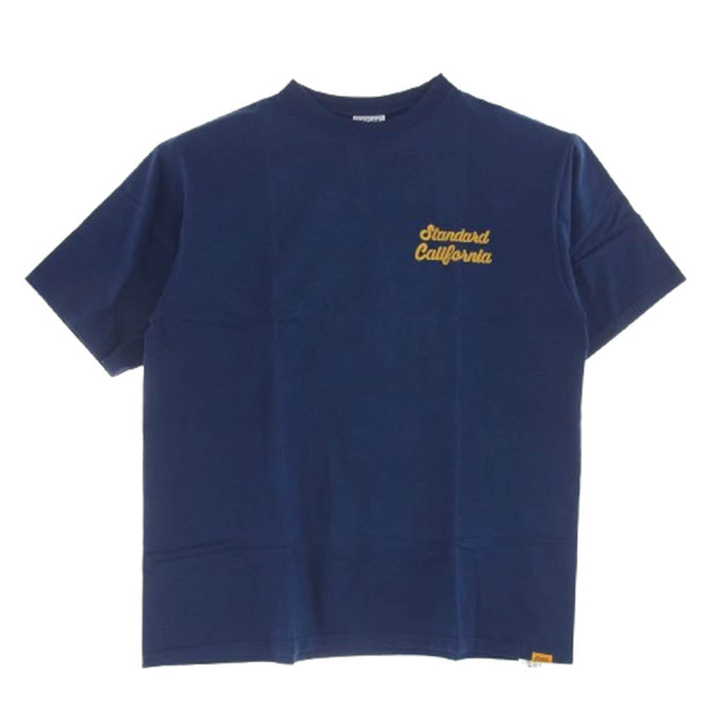 STANDARD CALIFORNIA スタンダードカリフォルニア SD HEAVYWEIGHT SCRIPT LOGO T ヘビーウェイト スクリプト ロゴ 半袖 Tシャツ ネイビー系 XL【新古品】【未使用】【中古】