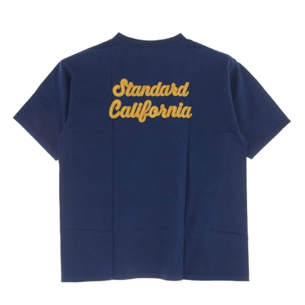 STANDARD CALIFORNIA スタンダードカリフォルニア SD HEAVYWEIGHT SCRIPT LOGO T ヘビーウェイト スクリプト ロゴ 半袖 Tシャツ ネイビー系 XL【新古品】【未使用】【中古】