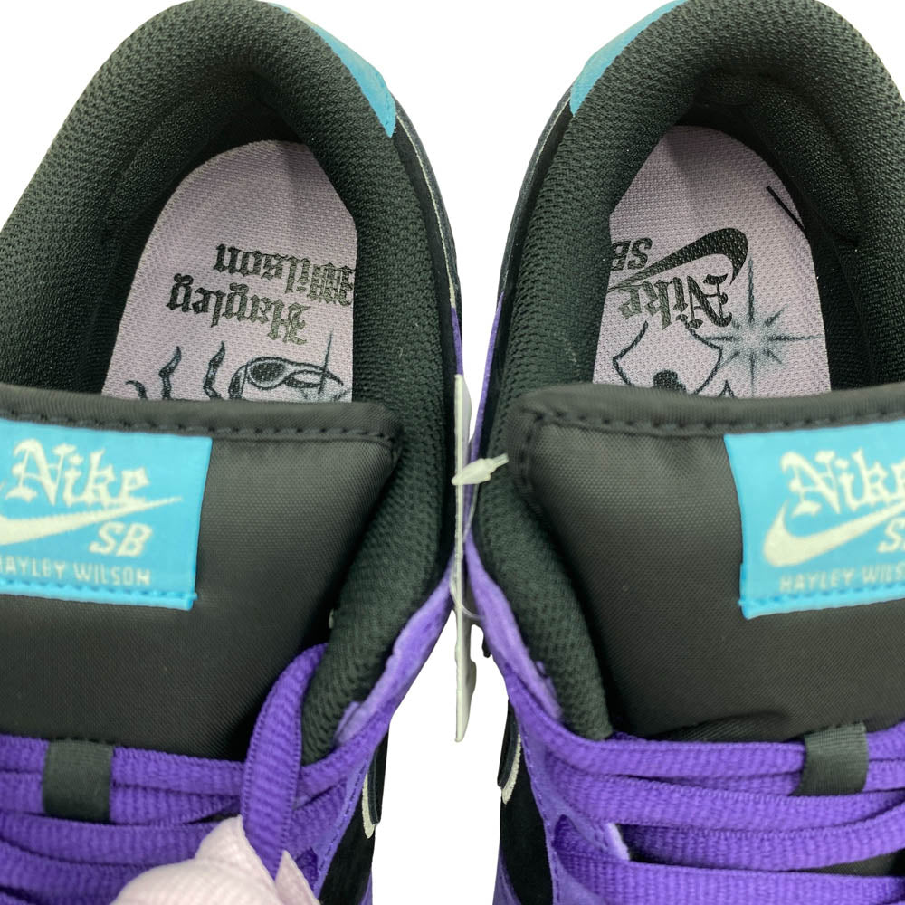 NIKE ナイキ HJ0513-500 Hayley Wilson ヘイリーウィルソン SB Dunk Low Pro Black and Court Purple SB ダンク ロー プロ ブラック アンド コートパープル スニーカー パープル系 28.5cm【新古品】【未使用】【中古】