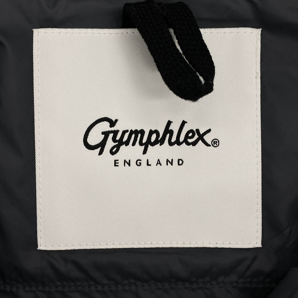 GYMPHLEX ジムフレックス GY-A0560 WPR ZIP JACKET ナイロン フルジップ ライト インサレーション ジャケット ブラック系 M【中古】