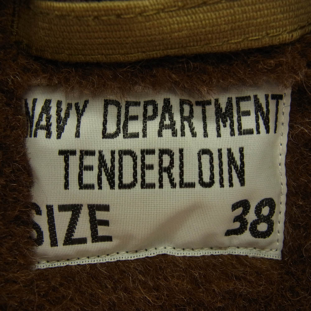 TENDERLOIN テンダーロイン T-1 DECK JKT アルパカ ボア デッキ ジャケット カーキ系 38【中古】