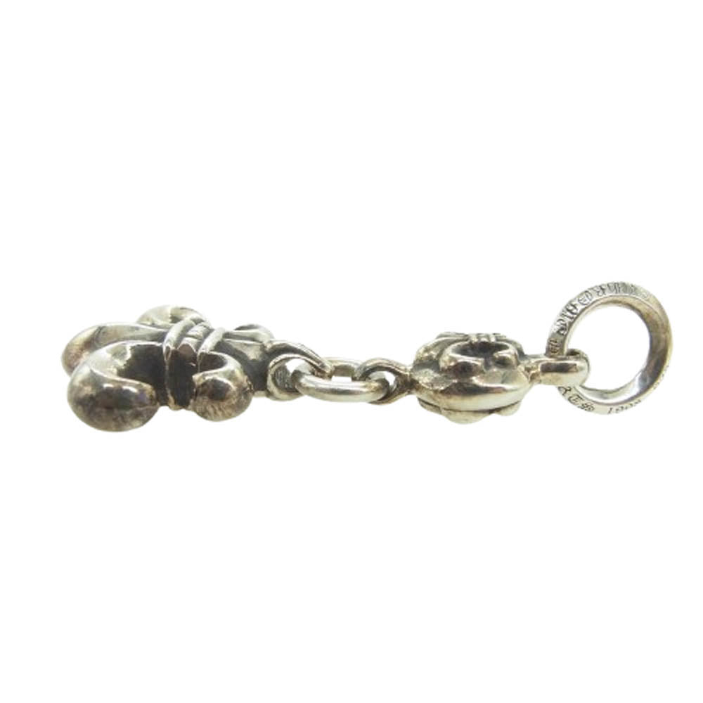CHROME HEARTS クロムハーツ（原本無） ユナイテッドアローズレシート付属 1BALL BS FLEUR 1ボール BSフレア チャーム ペンダントトップ ネックレス シルバー系【中古】