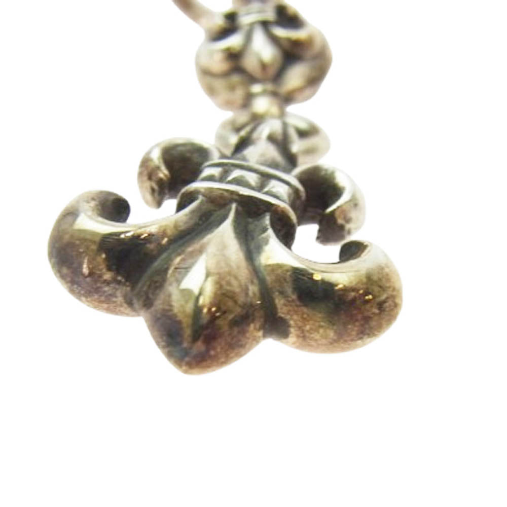 CHROME HEARTS クロムハーツ（原本無） ユナイテッドアローズレシート付属 1BALL BS FLEUR 1ボール BSフレア チャーム ペンダントトップ ネックレス シルバー系【中古】