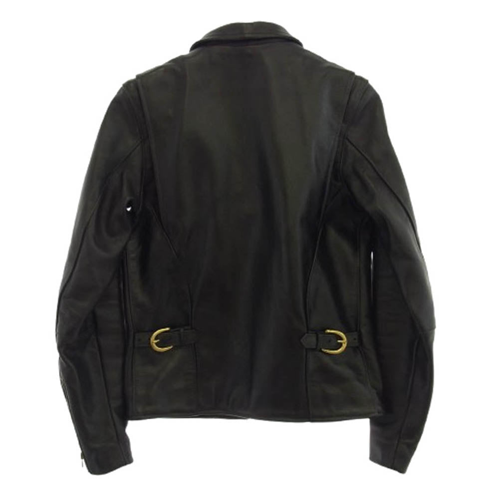 VANSON バンソン ENF 34 ENF LEATHER JACKET インフィールド シングル ライダース ジャケット ブラック系 34【中古】