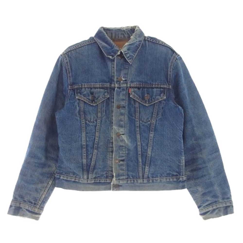 Levi's リーバイス ヴィンテージ 70s ボタン裏刻印525 70505 BIG E 4th 裏地ブランケット デニム ジャケット インディゴブルー系【中古】