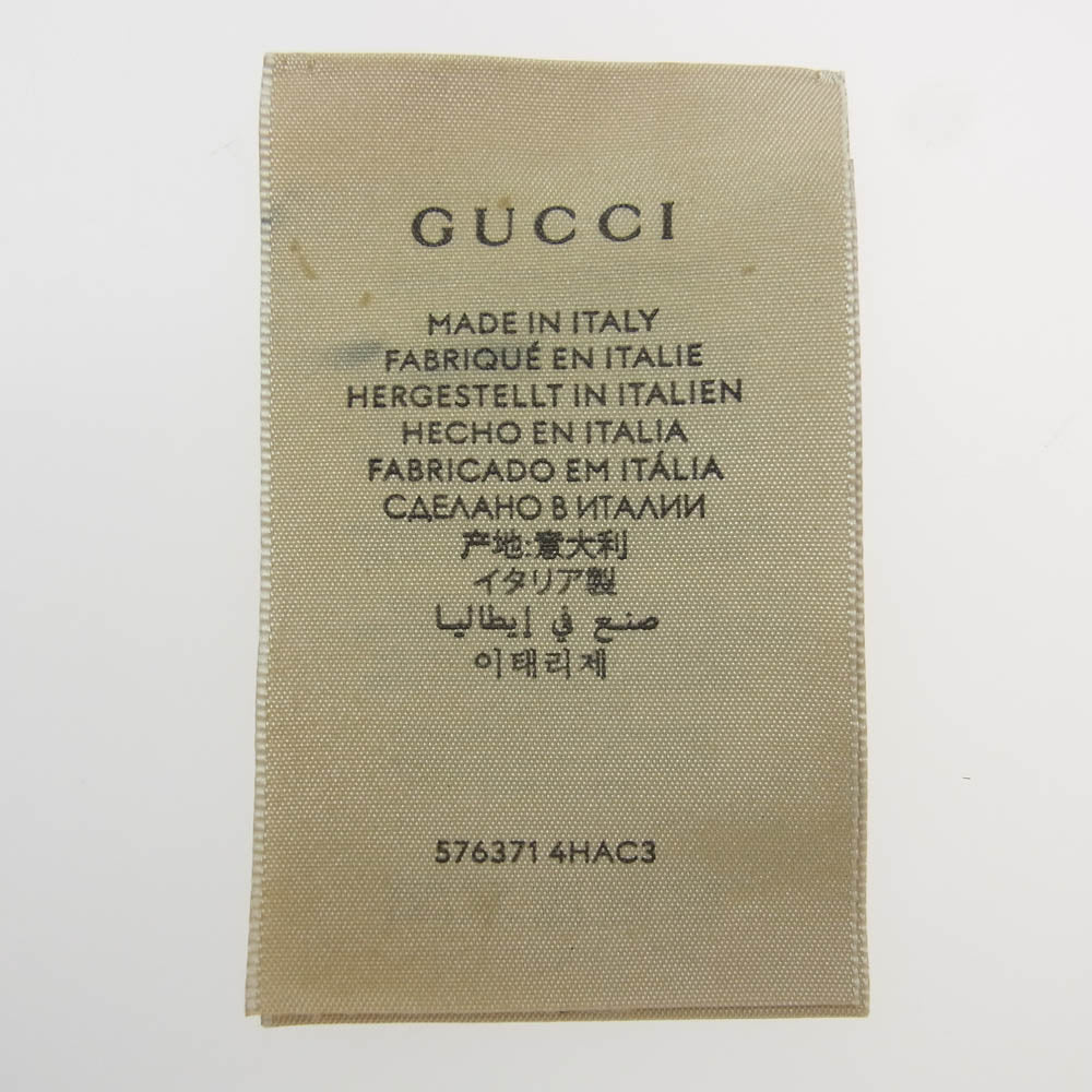 GUCCI グッチ 576371 GG デニム 総柄 バケットハット 帽子 インディゴブルー系 M【美品】【中古】
