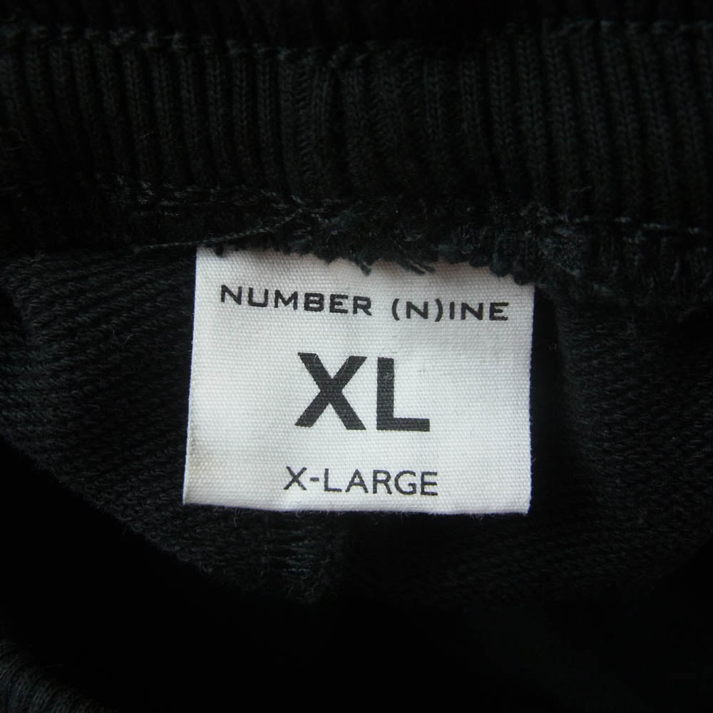 NUMBER(N)INE ナンバーナイン コットン ハーフ パンツ ブラック系 XL【中古】