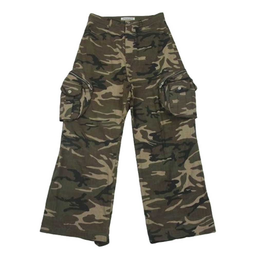 トリプルエフポスタルサービス Wide Back Zip Cargo Pants ワイド カーゴ ジップ パンツ ブラウン系 グリーン系 サイズ表記なし【中古】