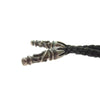 CHROME HEARTS クロムハーツ（原本無） LEATHER BRAID スクロール レザーブレード ネックレス チェーン ブラック系【中古】
