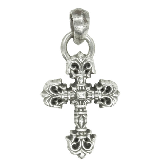 CHROME HEARTS クロムハーツ（原本無） FILIG CROSS-XSM W BALE フィリグリークロス XS ベイル ペンダントトップ シルバー系【中古】