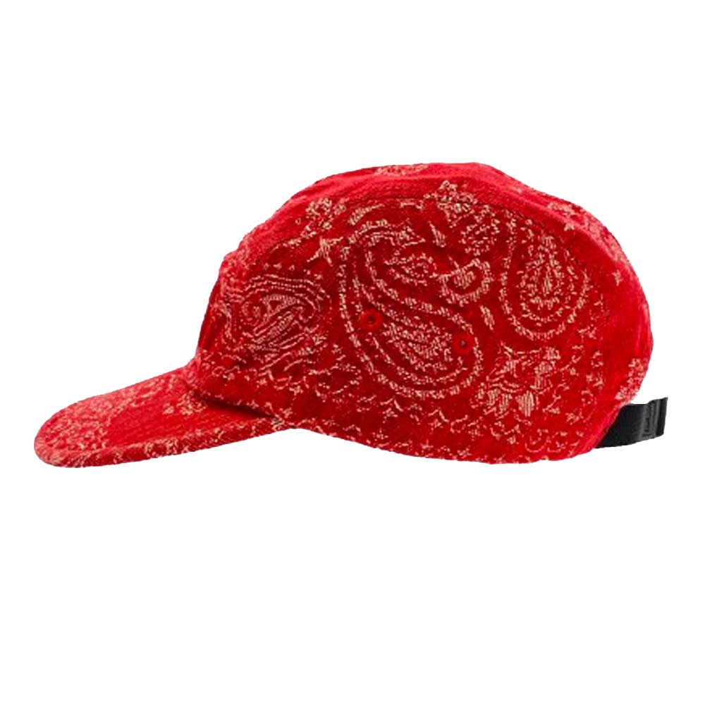 Supreme シュプリーム 25SS Bandana Jacquard Camp Cap レッド ボックスロゴ バンダナ ジャガード キャンプ キャップ 帽子 レッド系【美品】【中古】