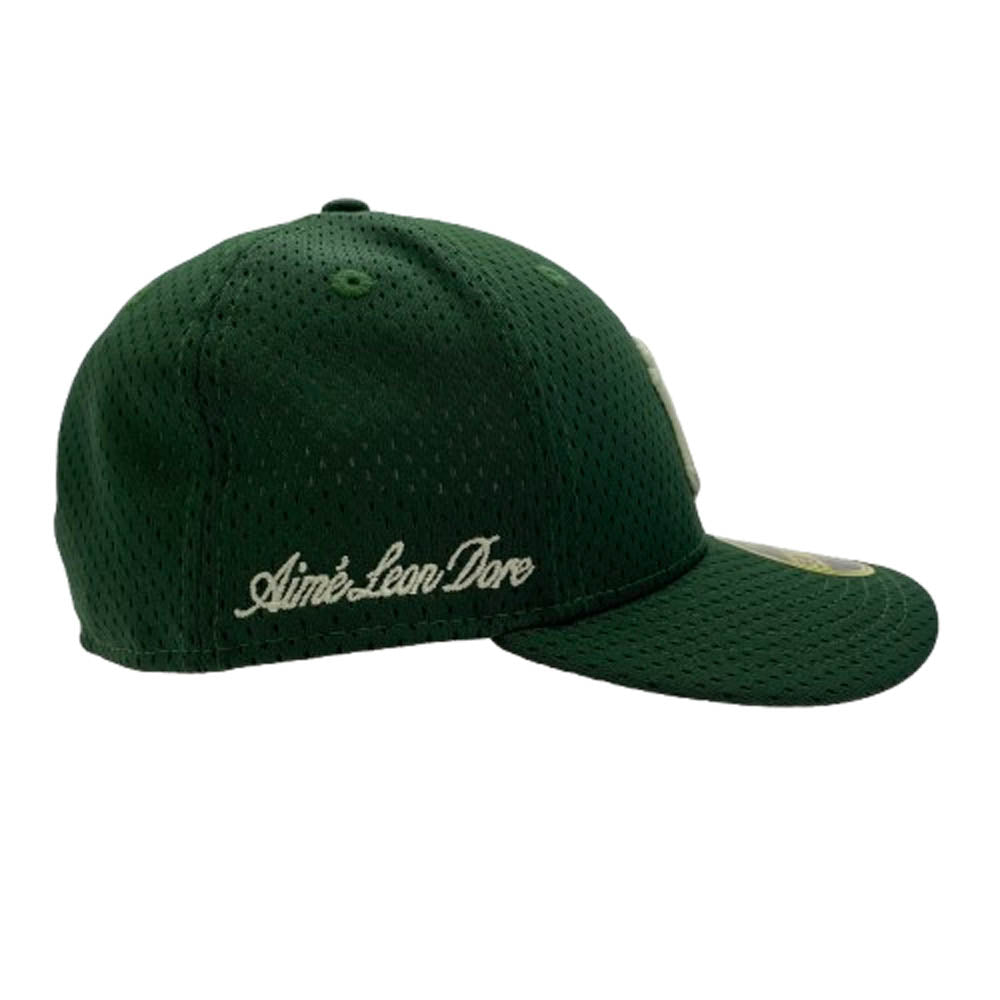 エメレオンドレ × NEW ERA ニューエラ NEWYORK YANKEES ニューヨークヤンキース メッシュ キャップ 帽子 グリーン系 7 3/8【美品】【中古】