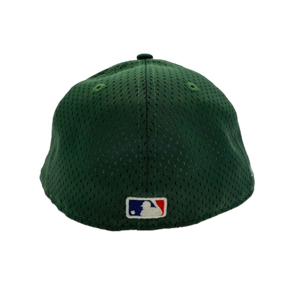 エメレオンドレ × NEW ERA ニューエラ NEWYORK YANKEES ニューヨークヤンキース メッシュ キャップ 帽子 グリーン系 7 3/8【美品】【中古】