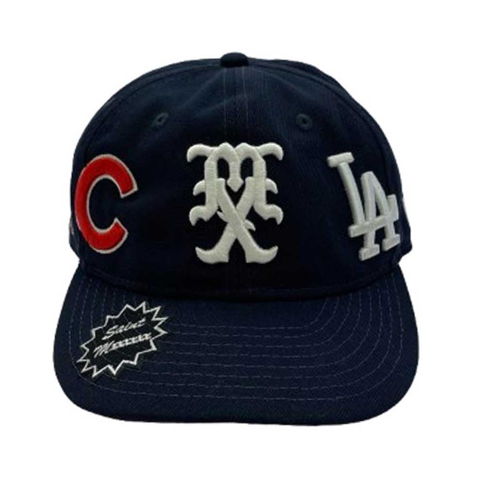SAINT MICHAEL セントマイケル × NEW ERA ニューエラ MLB TOKYO 2025 東京シリーズ ベースボール キャップ 帽子 ダークネイビー系【美品】【中古】