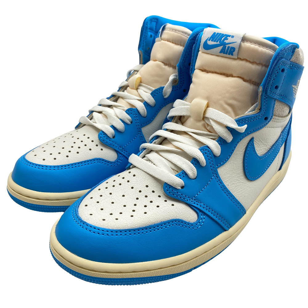 NIKE AIR JORDAN ナイキ ジョーダン DZ5485-402 Air Jordan 1 Retro High OG UNC Reimagined AJ1 エアジョーダン レトロ ハイ スニーカー ライトブルー系 27cm【新古品】【未使用】【中古】