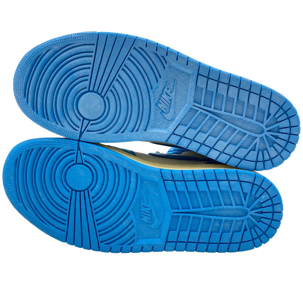 NIKE AIR JORDAN ナイキ ジョーダン DZ5485-402 Air Jordan 1 Retro High OG UNC Reimagined AJ1 エアジョーダン レトロ ハイ スニーカー ライトブルー系 27cm【新古品】【未使用】【中古】