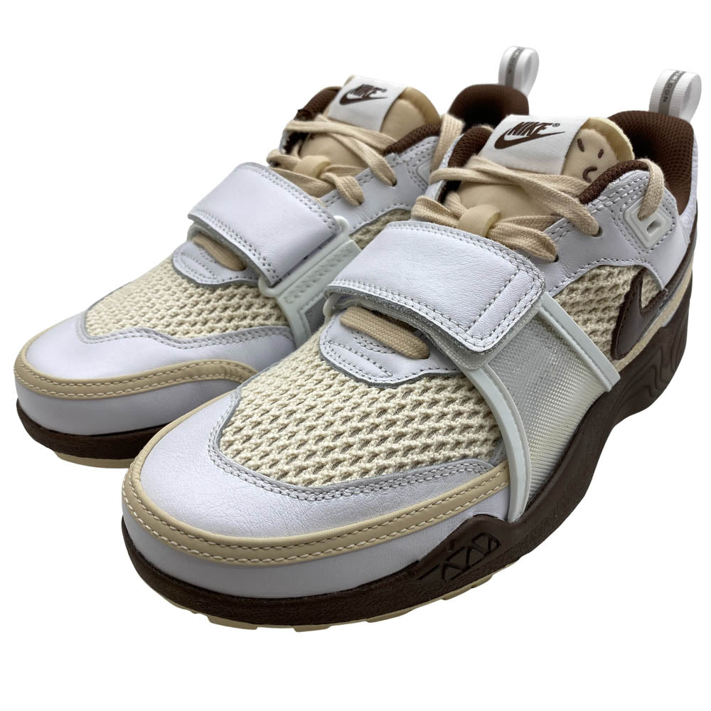 NIKE ナイキ HQ3073-100 × Travis Scott トラヴィススコット Zoom Field Jaxx White and Light Chocolate ズームフィールドジャックス スニーカー ブラウン系 27cm【新古品】【未使用】【中古】