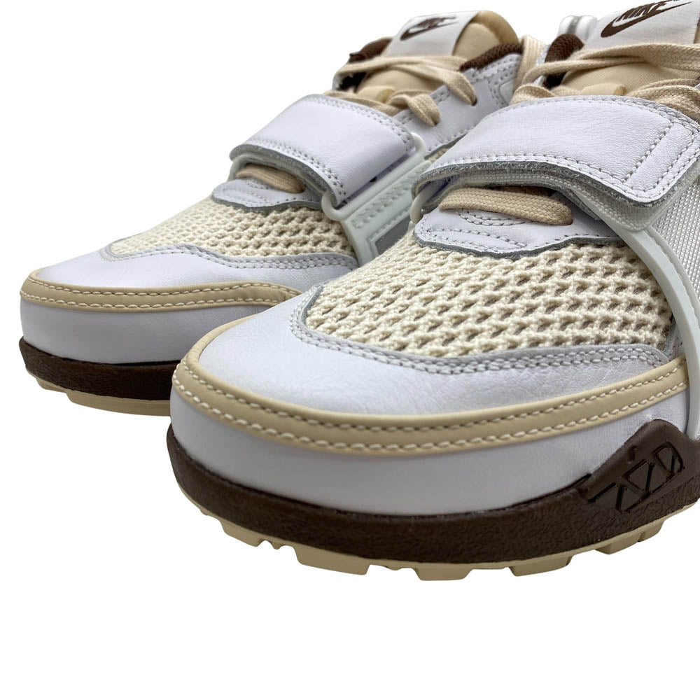 NIKE ナイキ HQ3073-100 × Travis Scott トラヴィススコット Zoom Field Jaxx White and Light Chocolate ズームフィールドジャックス スニーカー ブラウン系 27cm【新古品】【未使用】【中古】