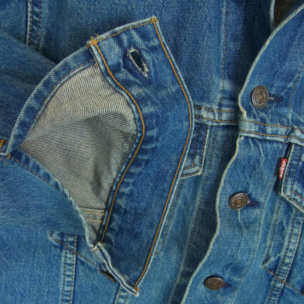 Levi's リーバイス 80s USA製 70505 smalle ボタン裏刻印715 デニム トラッカー ジャケット インディゴブルー系 34【中古】