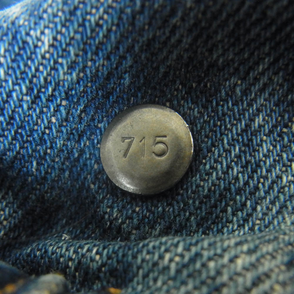 Levi's リーバイス 80s USA製 70505 smalle ボタン裏刻印715 デニム トラッカー ジャケット インディゴブルー系 34【中古】