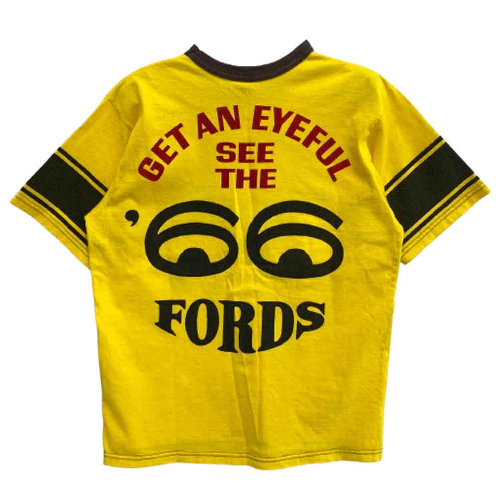 BOOTLEGGERS ブートレガーズ プリント トリム Tシャツ イエロー系 S【中古】