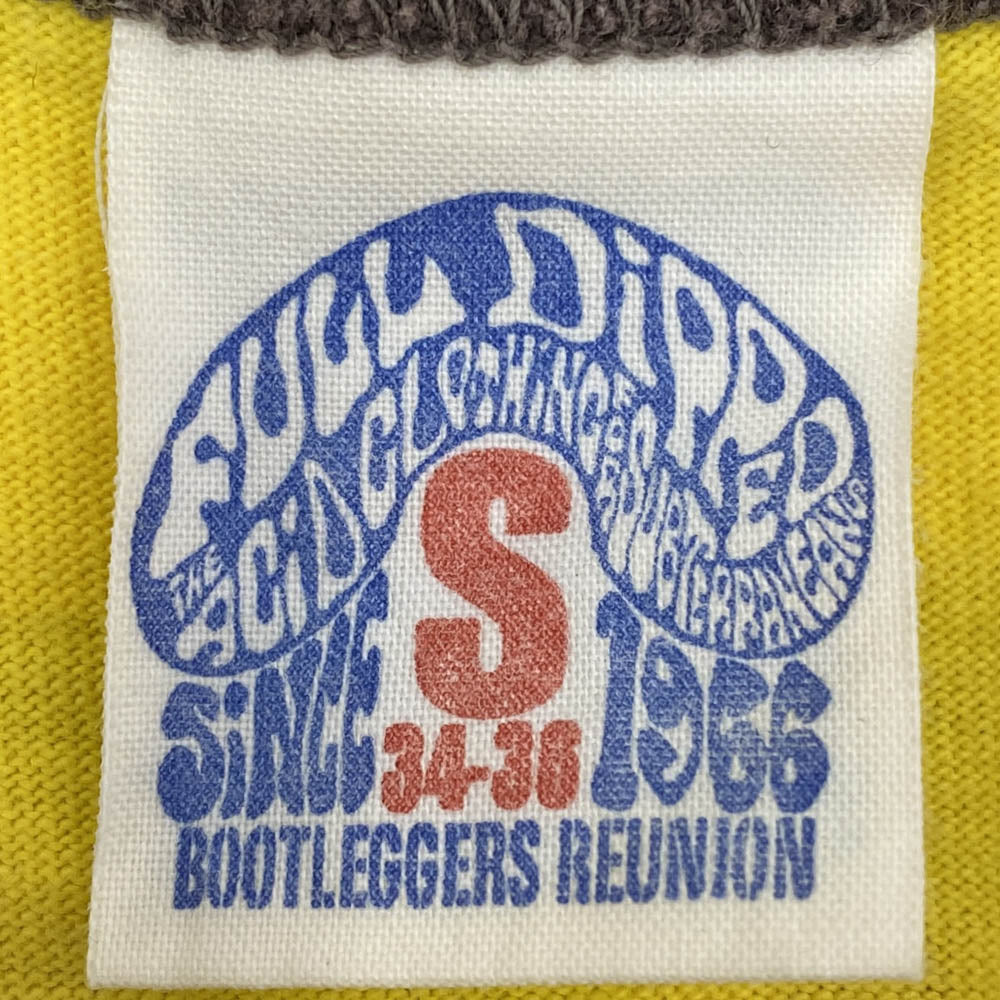 BOOTLEGGERS ブートレガーズ プリント トリム Tシャツ イエロー系 S【中古】