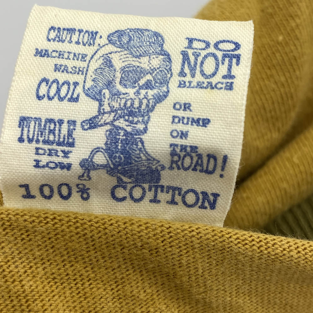 BOOTLEGGERS ブートレガーズ プリント 長袖 Tシャツ カットソー イエロー系 S【中古】