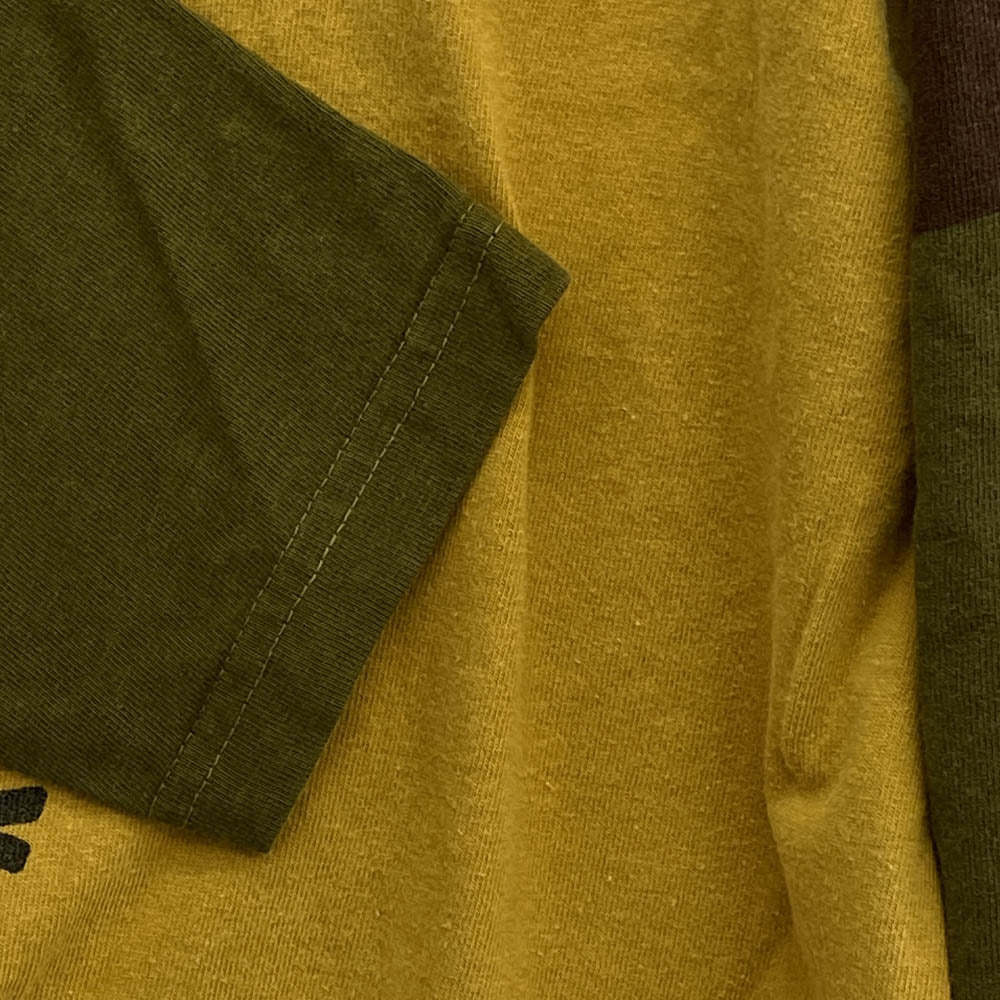 BOOTLEGGERS ブートレガーズ プリント 長袖 Tシャツ カットソー イエロー系 S【中古】