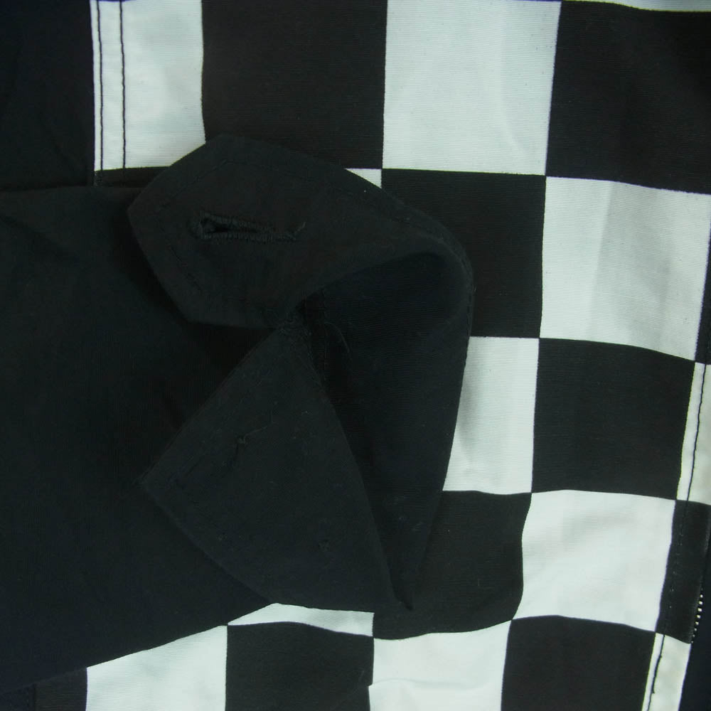 WESTRIDE ウエストライド チェッカー柄 ナイロン ジャケット 日本製 ブラック系 ホワイト系 M 36 - 38【中古】