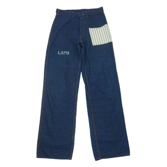 CUSHMAN クッシュマン 22694 LAPD ワーク パンツ インディゴブルー系 W28 L34【中古】