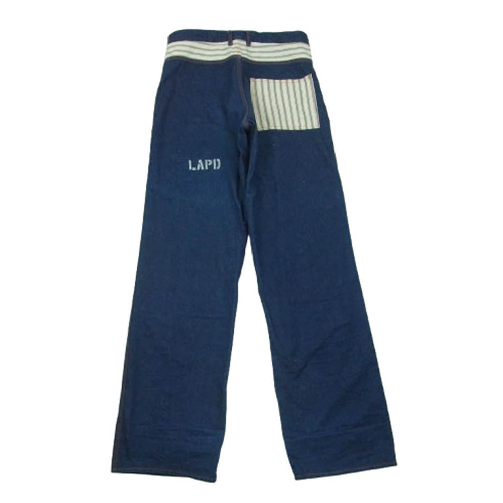CUSHMAN クッシュマン 22694 LAPD ワーク パンツ インディゴブルー系 W28 L34【中古】