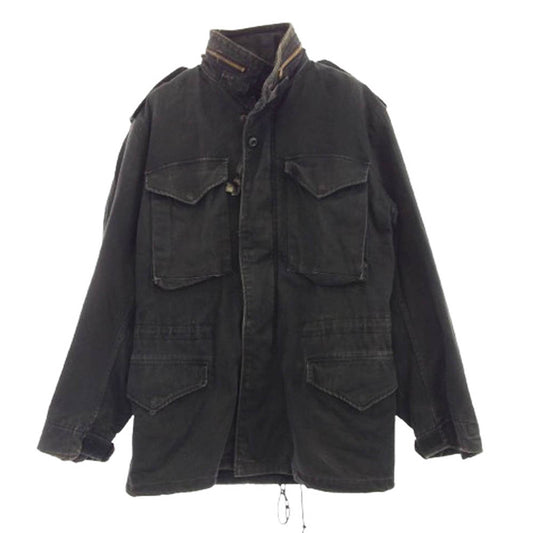 ALPHA アルファ 8415-01-099-7836 USA製 M-65 フィールド ジャケット ブラック系 S【中古】