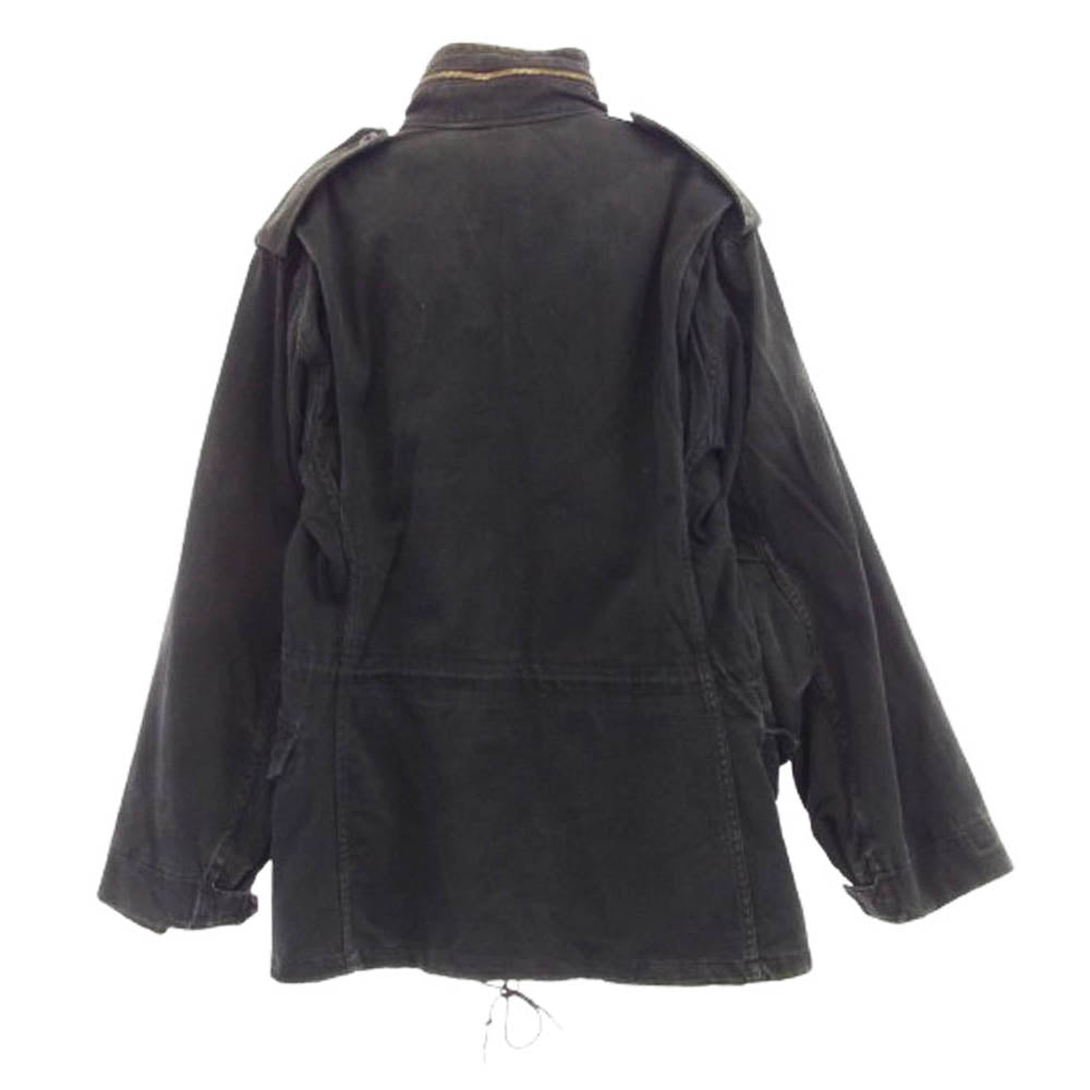 ALPHA アルファ 8415-01-099-7836 USA製 M-65 フィールド ジャケット ブラック系 S【中古】