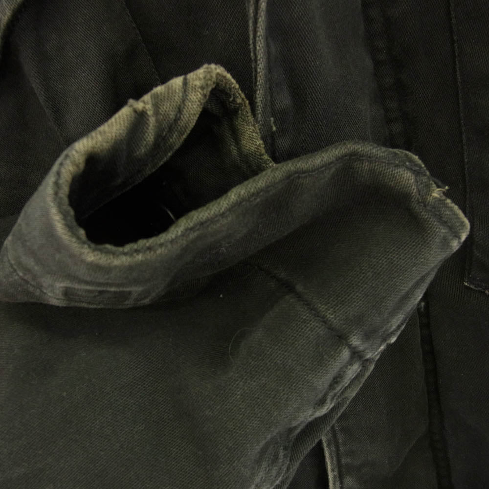 ALPHA アルファ 8415-01-099-7836 USA製 M-65 フィールド ジャケット ブラック系 S【中古】