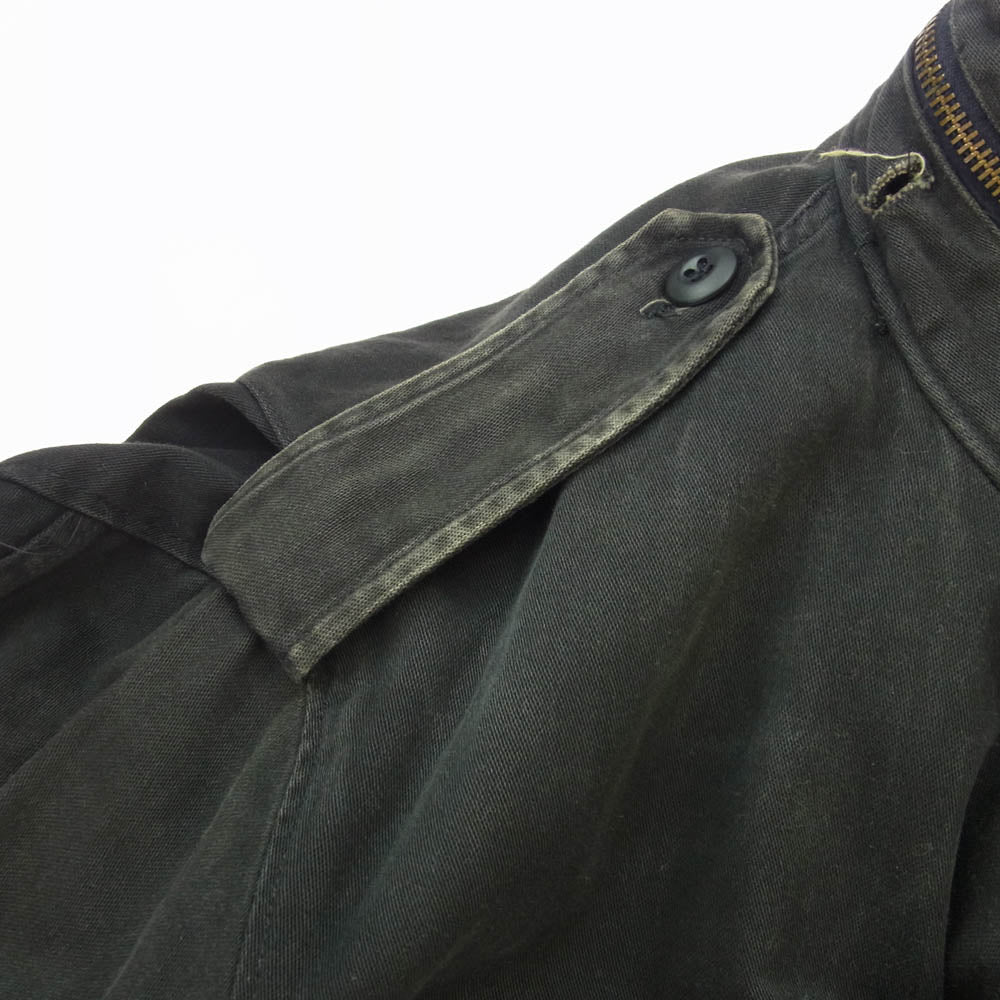 ALPHA アルファ 8415-01-099-7836 USA製 M-65 フィールド ジャケット ブラック系 S【中古】