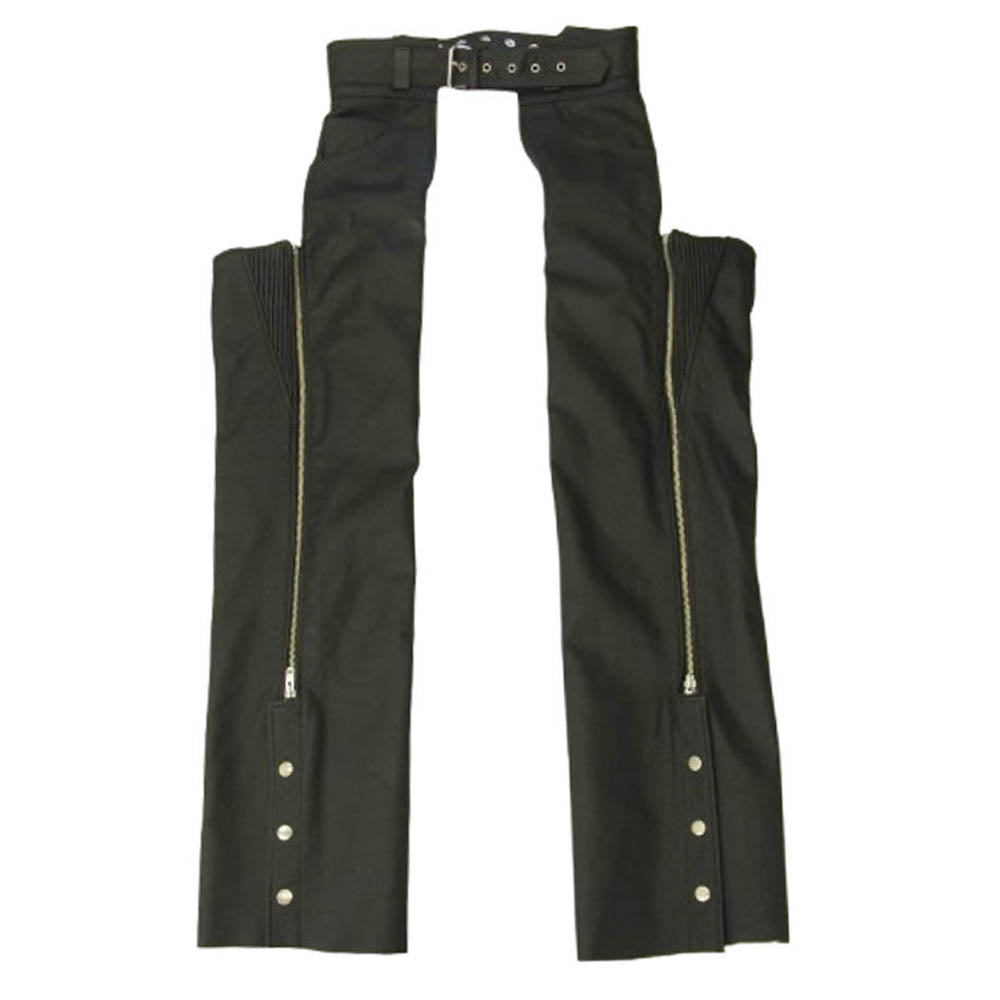 オープラン レザー チャップス パンツ ブラック系 S【中古】