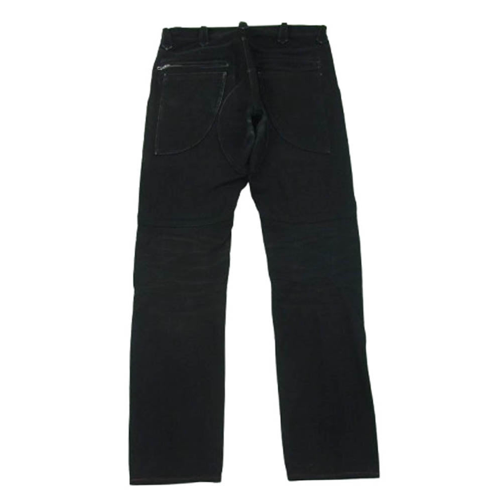 ウエストライド バイカー デニム パンツ ブラック系 31【中古】