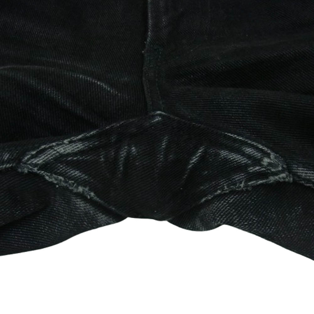 ウエストライド バイカー デニム パンツ ブラック系 31【中古】