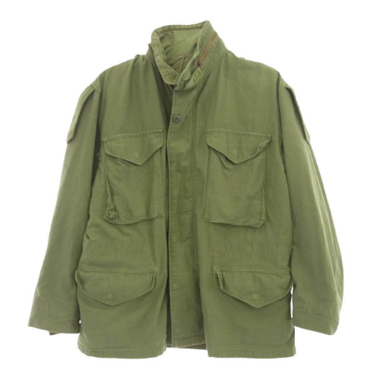 ヴィウンテージ 70s～ US ARMY 米軍実物 M-65 Field Jacket 3rdタイプ ブラスジップ フィールド ジャケット グリーン系【中古】