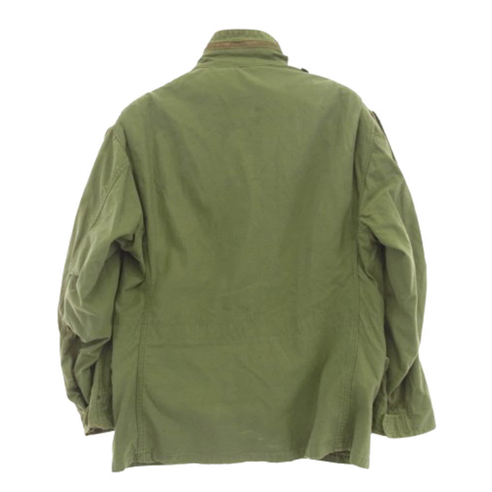 ヴィウンテージ 70s～ US ARMY 米軍実物 M-65 Field Jacket 3rdタイプ ブラスジップ フィールド ジャケット グリーン系【中古】