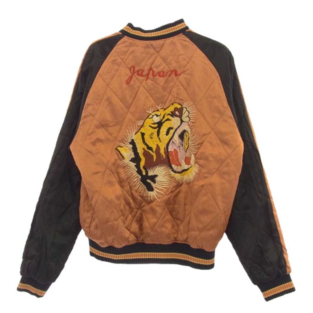 JERADO ジェラード スカジャン リバーシブル L JELADO(ジェラード) サテン リバーシブルスカジャン スカル ドラゴン